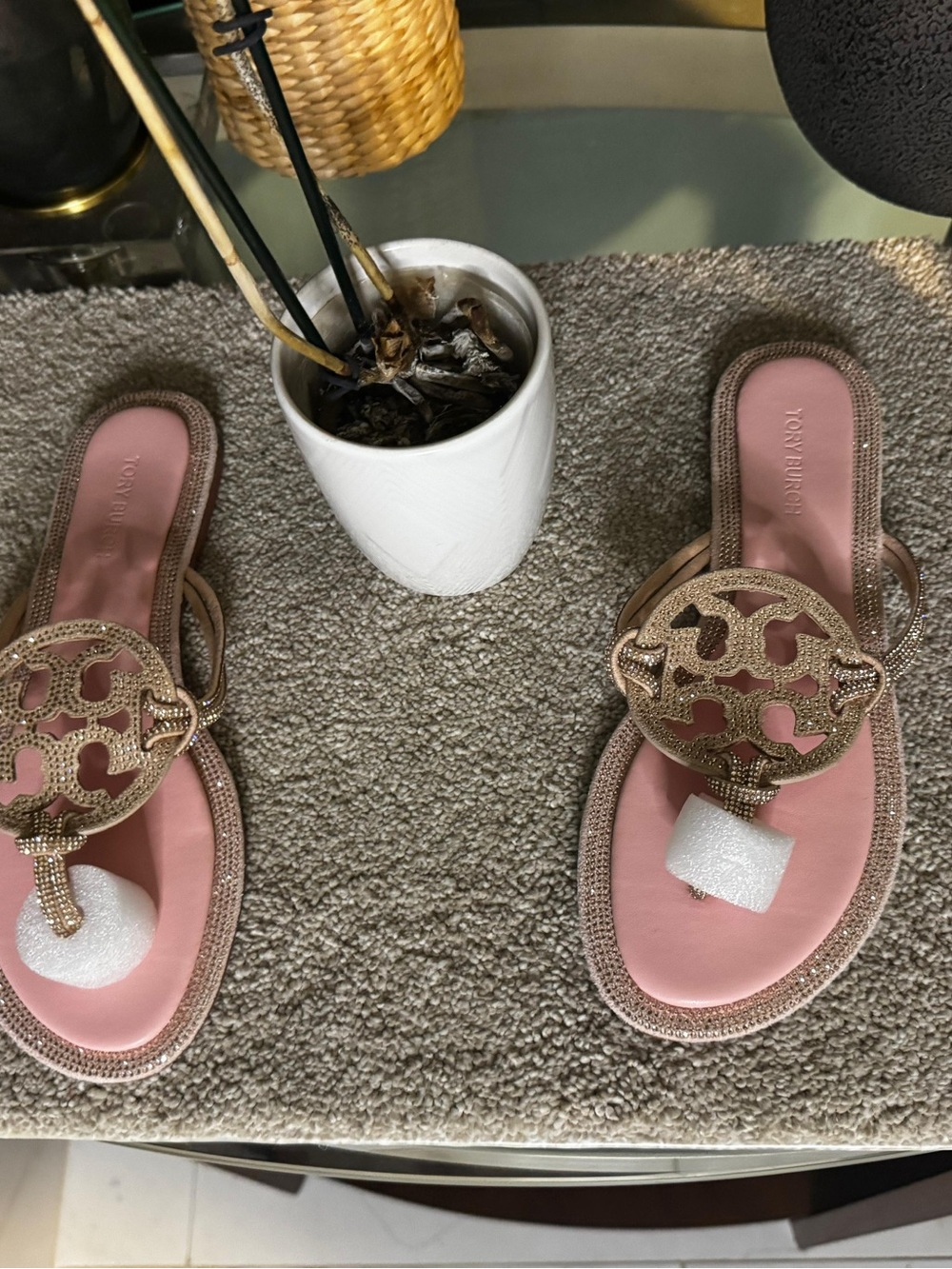 Tory Burch Pink Slide Sandals - Picture 3 of 3
